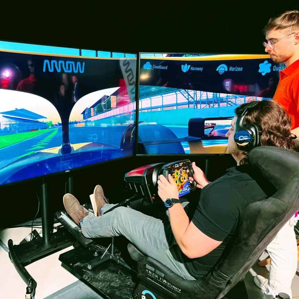 Formula f1 licensed simulator rental in Rome. Rent Formula simulators for company celebration turnkey with delivery